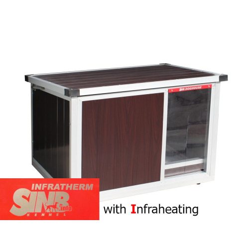 INFRA HEATED Thermo-WOODY dog house"4XL" insize