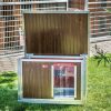 INFRA HEATED Thermo-WOODY dog house "S" insize