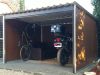 Woody 3*3m storage warehouse with electronic garage door