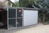 Woody 3*3m storage warehouse with electronic garage door